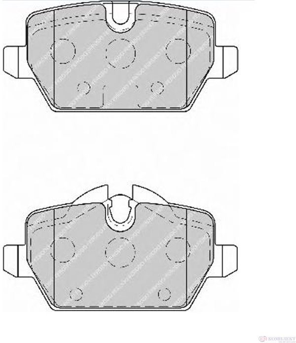НАКЛАДКИ ЗАДНИ ДИСКОВИ BMW 3 SERIES E90 (2005-) 316i - FERODO