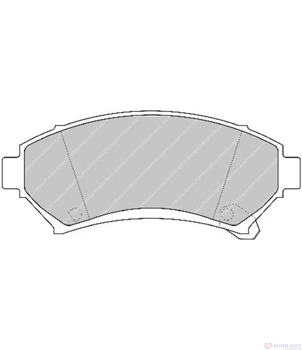 НАКЛАДКИ ПРЕДНИ ДИСКОВИ OPEL SINTRA (1996-) 3.0 i 24V - FERODO