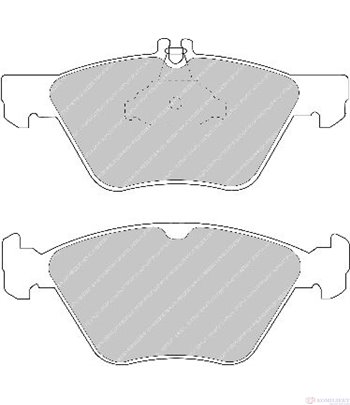 НАКЛАДКИ ПРЕДНИ ДИСКОВИ MERCEDES E CLASS COMBI S210 (1996-) E 220 T CDI - FERODO