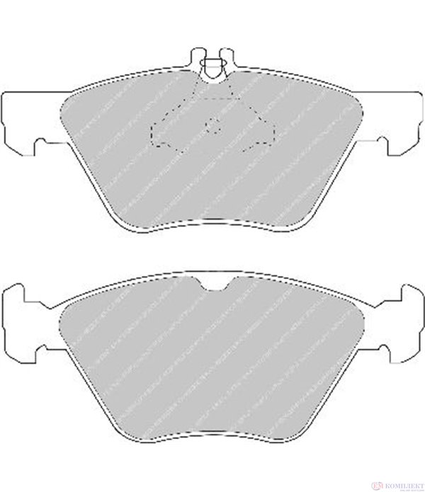 НАКЛАДКИ ПРЕДНИ ДИСКОВИ MERCEDES SLK R170 (1996-) 320 - FERODO