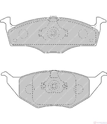 НАКЛАДКИ ПРЕДНИ ДИСКОВИ VOLKSWAGEN LUPO (1998-) 1.2 TDI 3L - FERODO