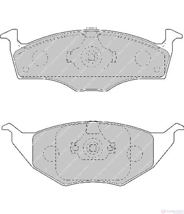 НАКЛАДКИ ПРЕДНИ ДИСКОВИ VOLKSWAGEN LUPO (1998-) 1.2 TDI 3L - FERODO