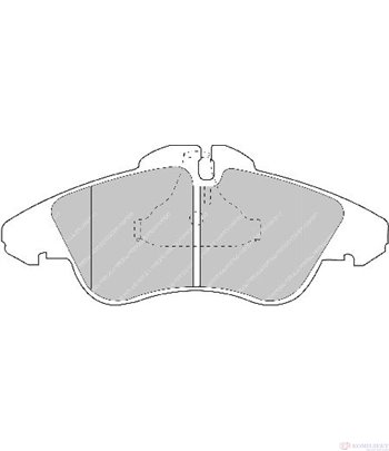 НАКЛАДКИ ПРЕДНИ ДИСКОВИ VOLKSWAGEN LT 28-46 II (1996-) 2.8 TDI - FERODO