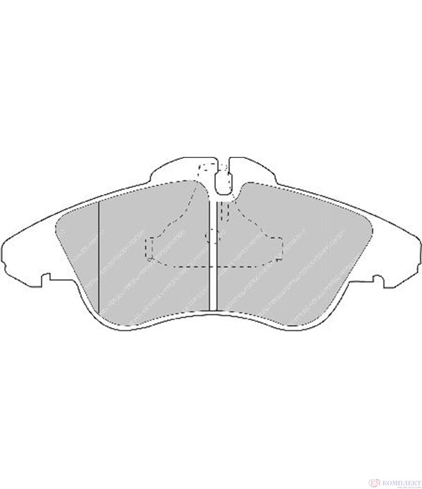 НАКЛАДКИ ПРЕДНИ ДИСКОВИ VOLKSWAGEN LT 28-46 II (1996-) 2.8 TDI - FERODO