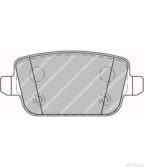 НАКЛАДКИ ЗАДНИ ДИСКОВИ FORD S MAX (2006-) 2.3 - FERODO