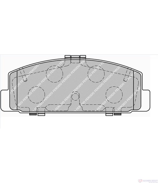 НАКЛАДКИ ЗАДНИ ДИСКОВИ MAZDA 6 (2007-) 2.0 MZR - FERODO