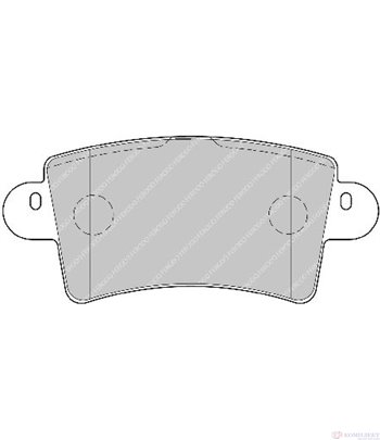 НАКЛАДКИ ЗАДНИ ДИСКОВИ NISSAN INTERSTAR (2002-) dCi 100 - FERODO