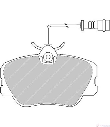 НАКЛАДКИ ПРЕДНИ ДИСКОВИ MERCEDES W124 COMBI S124 (1985-) 250 T D - FERODO