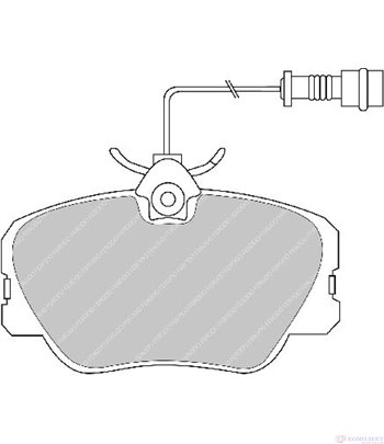 НАКЛАДКИ ПРЕДНИ ДИСКОВИ MERCEDES 190 W201 (1982-) E 2.5 16V - FERODO