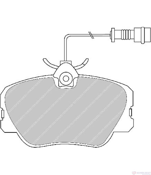 НАКЛАДКИ ПРЕДНИ ДИСКОВИ MERCEDES 190 W201 (1982-) E 2.5 16V - FERODO
