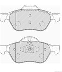 НАКЛАДКИ ПРЕДНИ ДИСКОВИ RENAULT MEGANE II (2002-) 1.6 - FERODO