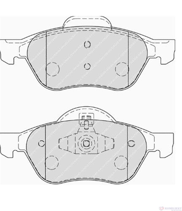 НАКЛАДКИ ПРЕДНИ ДИСКОВИ RENAULT MEGANE II COMBI (2003-) 1.4 - FERODO