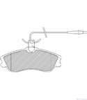НАКЛАДКИ ПРЕДНИ ДИСКОВИ CITROEN XSARA BREAK (1997-) 1.8 i Aut. - FERODO