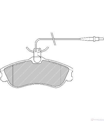 НАКЛАДКИ ПРЕДНИ ДИСКОВИ CITROEN XSARA BREAK (1997-) 1.8 i Aut. - FERODO