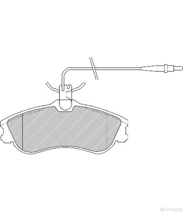 НАКЛАДКИ ПРЕДНИ ДИСКОВИ CITROEN XSARA BREAK (1997-) 1.8 i Aut. - FERODO
