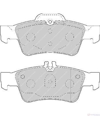 НАКЛАДКИ ЗАДНИ ДИСКОВИ MERCEDES E CLASS T-MODEL S211 (2003-) E 220 CDI - FERODO