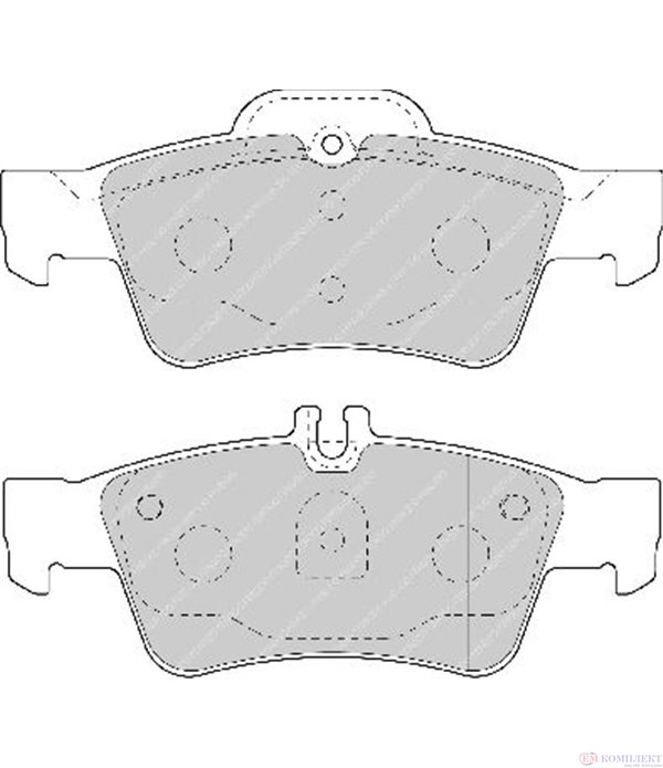 НАКЛАДКИ ЗАДНИ ДИСКОВИ MERCEDES CLS C219 (2004-) 300 - FERODO