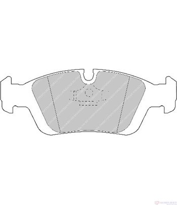 НАКЛАДКИ ПРЕДНИ ДИСКОВИ BMW 3 SERIES E36 COUPE (1992-) 320 i - FERODO