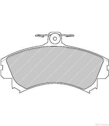 НАКЛАДКИ ПРЕДНИ ДИСКОВИ MITSUBISHI CARISMA SEDAN (1996-) 1.8 - FERODO