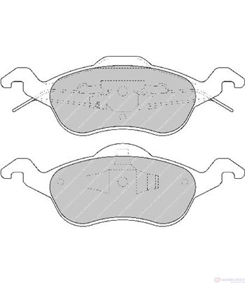 НАКЛАДКИ ПРЕДНИ ДИСКОВИ FORD FOCUS (1998-) 1.6 16V - FERODO