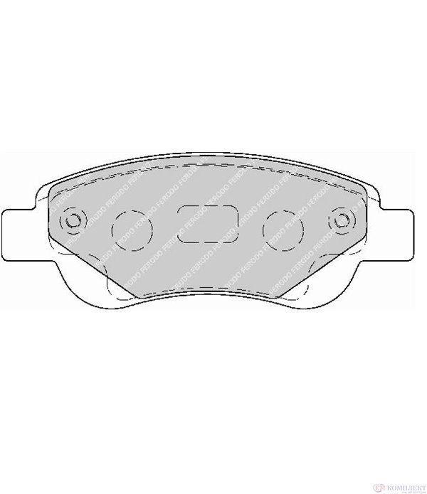 НАКЛАДКИ ПРЕДНИ ДИСКОВИ PEUGEOT 107 (2005-) 1.4 HDi - FERODO