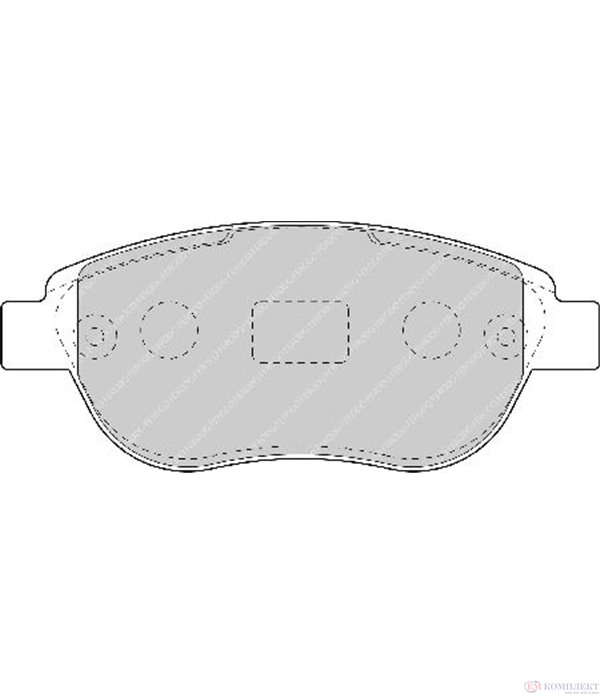 НАКЛАДКИ ПРЕДНИ ДИСКОВИ CITROEN XSARA BREAK (1997-) 2.0 HDi 109 - FERODO