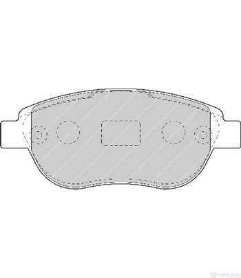 НАКЛАДКИ ПРЕДНИ ДИСКОВИ CITROEN C4 COUPE (2004-) 1.4 16V - FERODO