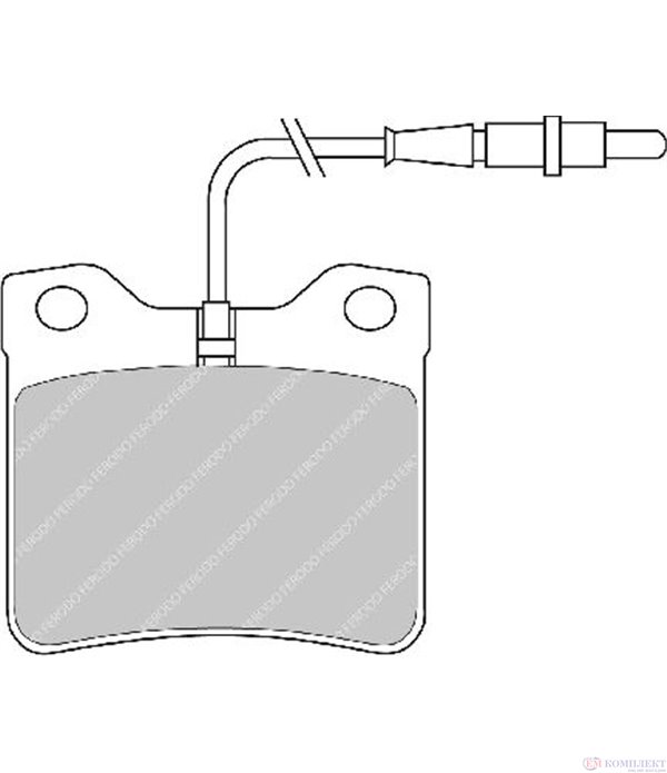 НАКЛАДКИ ЗАДНИ ДИСКОВИ PEUGEOT 605 (1989-) 3.0 SV 24 - FERODO