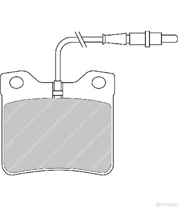НАКЛАДКИ ЗАДНИ ДИСКОВИ PEUGEOT 406 COUPE (1997-) 2.0 16V - FERODO
