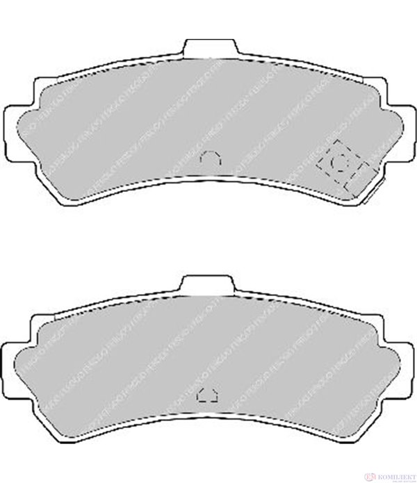 НАКЛАДКИ ЗАДНИ ДИСКОВИ NISSAN ALMERA I (1995-) 1.4 GX,LX - FERODO