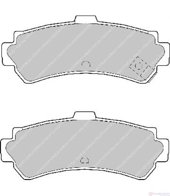 НАКЛАДКИ ЗАДНИ ДИСКОВИ NISSAN ALMERA I HATCHBACK (1995-) 1.4 - FERODO