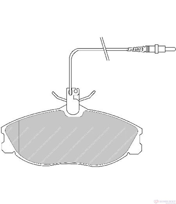 НАКЛАДКИ ПРЕДНИ ДИСКОВИ PEUGEOT 406 BREAK (1996-) 1.8 16V - FERODO