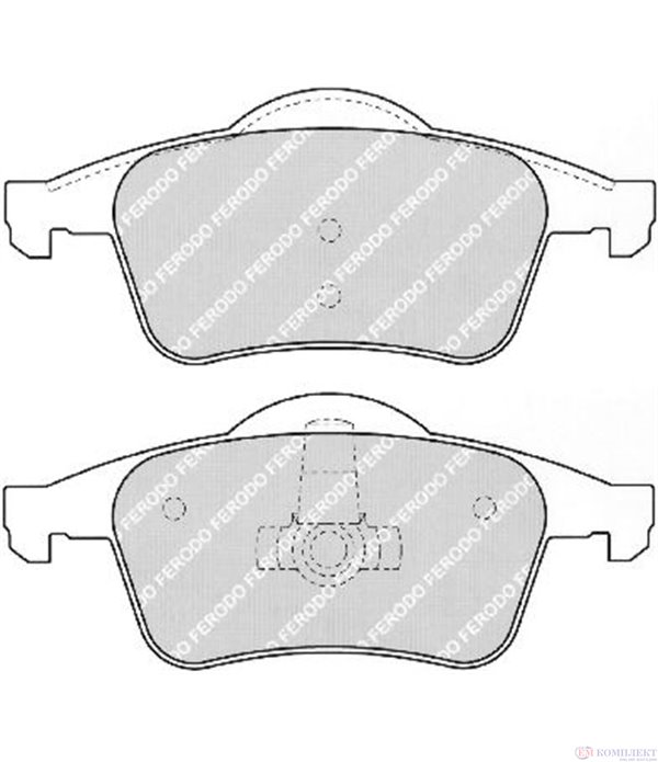 НАКЛАДКИ ЗАДНИ ДИСКОВИ VOLVO V70 II COMBI (2000-) 2.4 Bifuel - FERODO