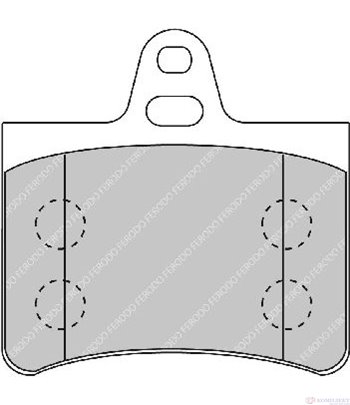 НАКЛАДКИ ЗАДНИ ДИСКОВИ CITROEN C5 (2001-) 2.0 16V - FERODO