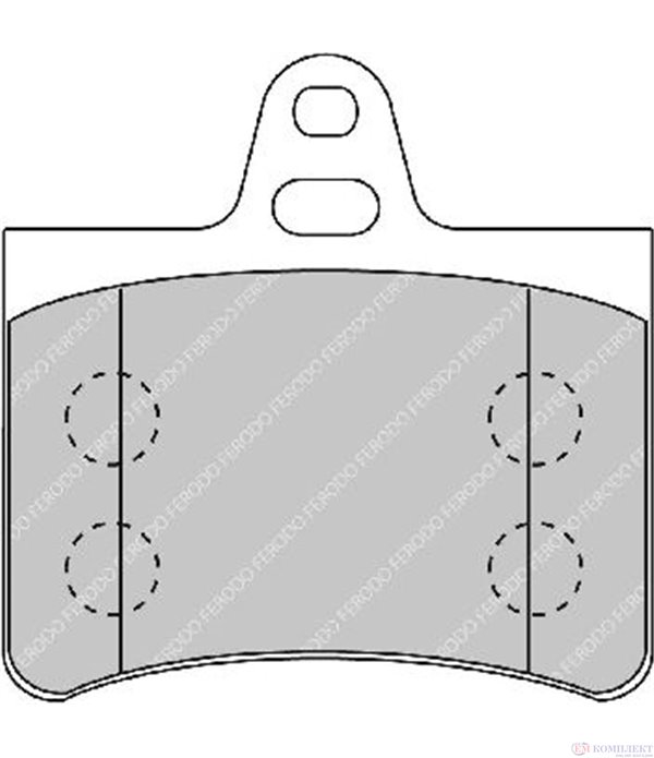 НАКЛАДКИ ЗАДНИ ДИСКОВИ CITROEN C5 (2001-) 2.0 16V - FERODO