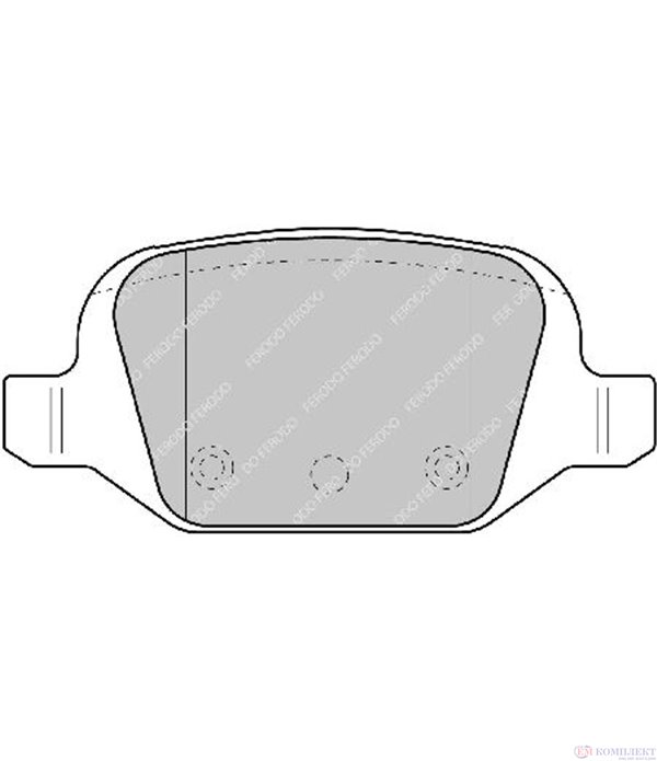 НАКЛАДКИ ЗАДНИ ДИСКОВИ FIAT PANDA (2003-) 1.3 D Multijet 4x4 - FERODO