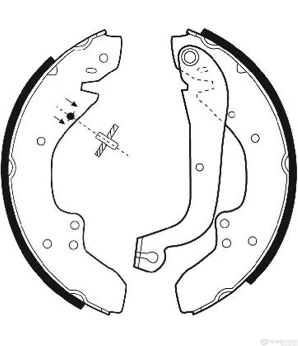 НАКЛАДКИ ЗАДНИ БАРАБАННИ FIAT DUCATO PANORAMA (1982-) 1.8 - FERODO