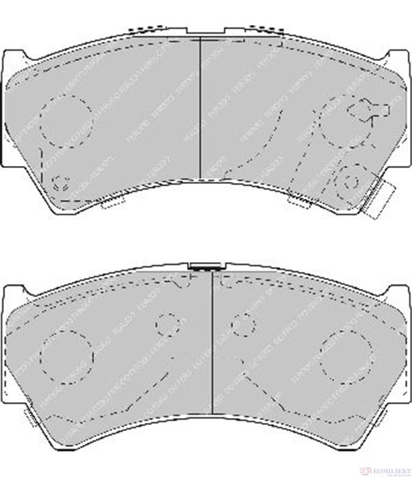 НАКЛАДКИ ПРЕДНИ ДИСКОВИ SUZUKI BALENO COMBI (1996-) 1.9 TD - FERODO