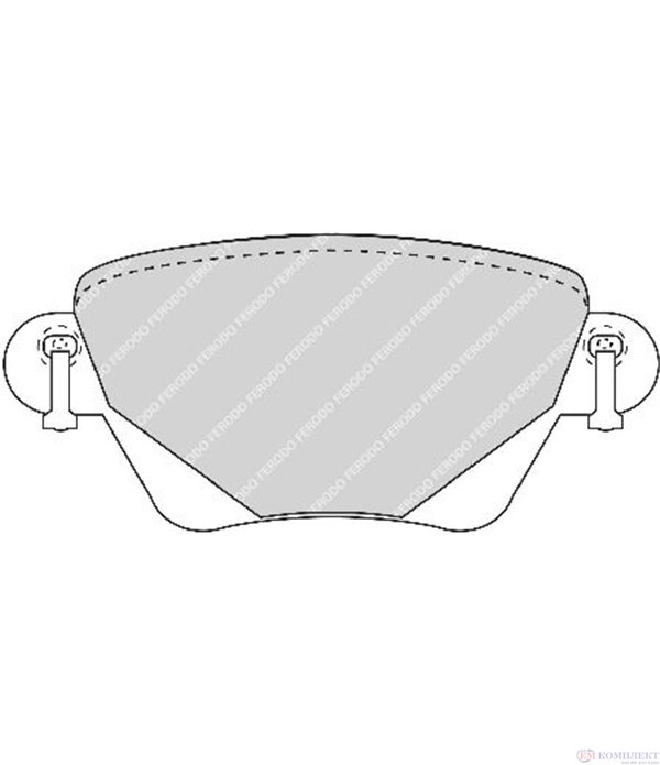 НАКЛАДКИ ЗАДНИ ДИСКОВИ FORD MONDEO III COMBI (2000-) 1.8 16V - FERODO