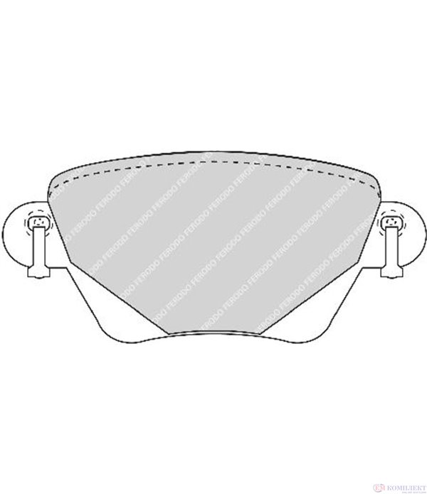 НАКЛАДКИ ЗАДНИ ДИСКОВИ JAGUAR XJ (2003-) 6 3.0 - FERODO