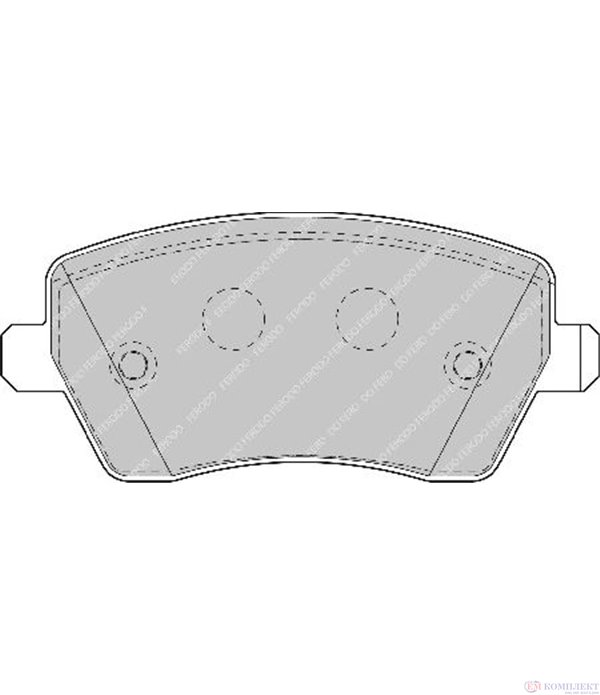 НАКЛАДКИ ПРЕДНИ ДИСКОВИ NISSAN MICRA III (2003-) 160 SR - FERODO