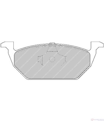 НАКЛАДКИ ПРЕДНИ ДИСКОВИ VOLKSWAGEN POLO (2009-) 1.2 - FERODO