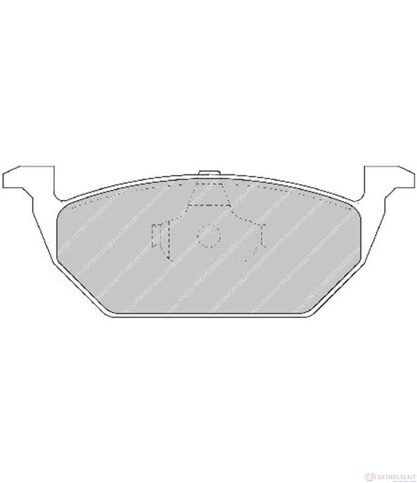 НАКЛАДКИ ПРЕДНИ ДИСКОВИ VOLKSWAGEN POLO (2009-) 1.4 - FERODO