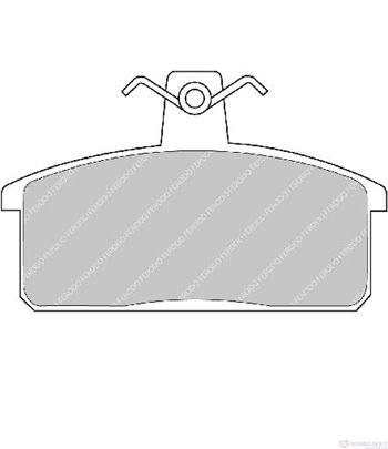 НАКЛАДКИ ПРЕДНИ ДИСКОВИ SEAT RONDA (1982-) 1.7 Diesel - FERODO