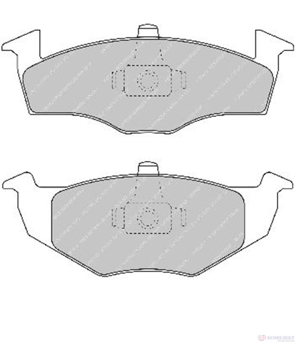 НАКЛАДКИ ПРЕДНИ ДИСКОВИ SEAT IBIZA III (1999-) 1.4 - FERODO