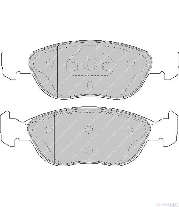 НАКЛАДКИ ПРЕДНИ ДИСКОВИ FIAT PUNTO (1999-) 1.9 JTD - FERODO