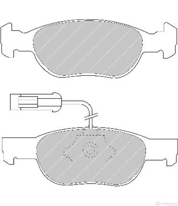 НАКЛАДКИ ПРЕДНИ ДИСКОВИ ALFA ROMEO 146 (1994-) 1.7 i.e. 16V - FERODO