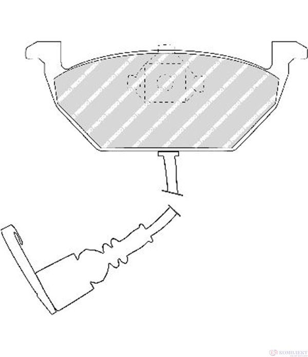 НАКЛАДКИ ПРЕДНИ ДИСКОВИ SEAT CORDOBA (2002-) 1.6 - FERODO