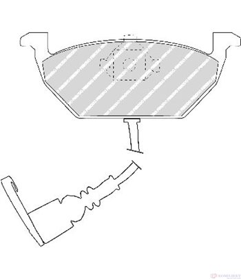 НАКЛАДКИ ПРЕДНИ ДИСКОВИ SKODA FABIA COMBI (2000-) 1.2 - FERODO