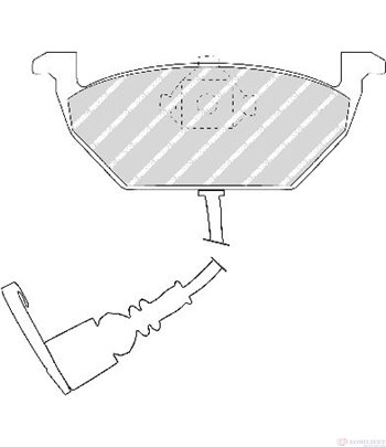 НАКЛАДКИ ПРЕДНИ ДИСКОВИ SEAT CORDOBA (2002-) 2 - FERODO